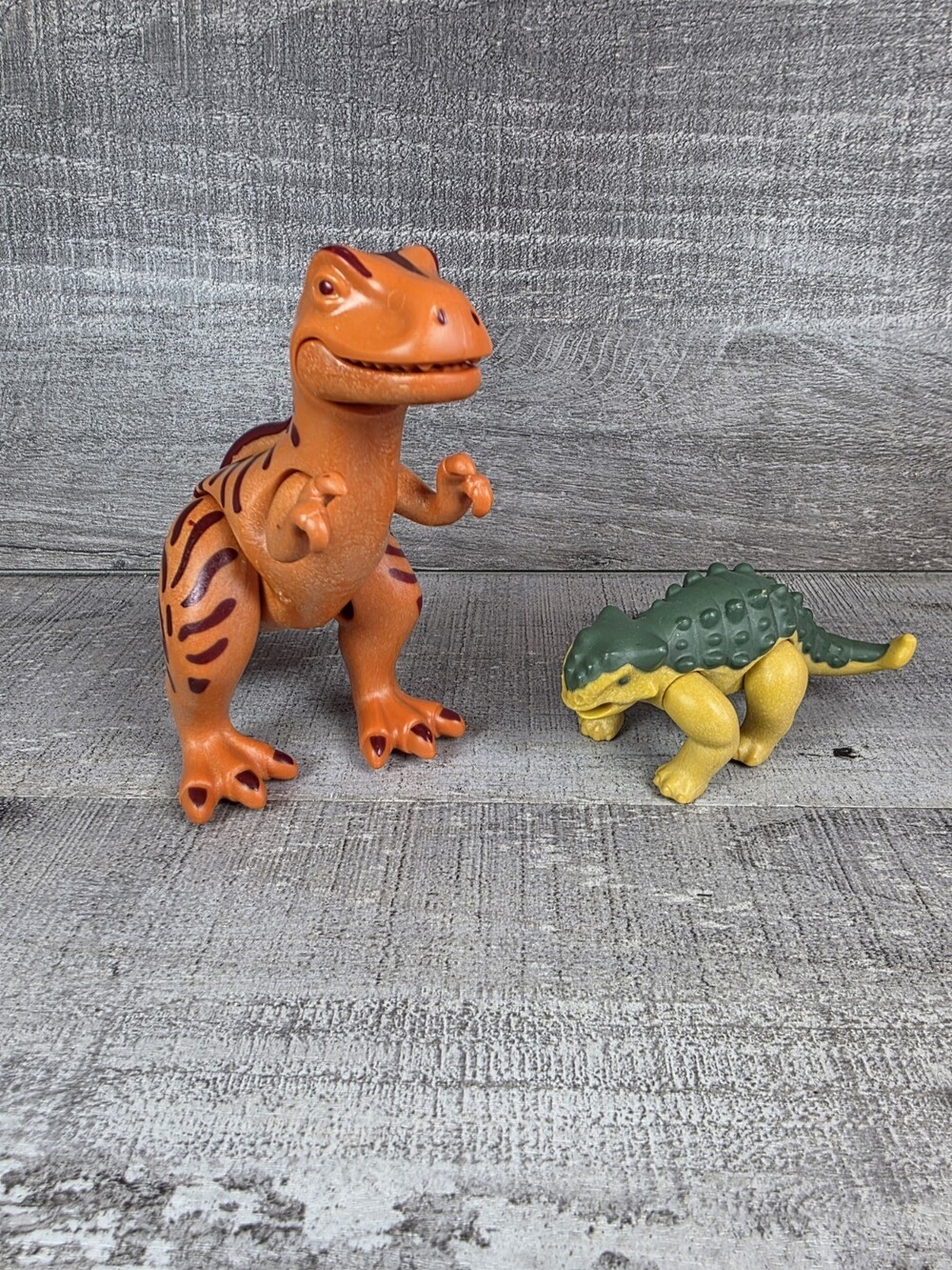 Playmobil 6251 T-Rex Tyrannosaurus Rex 3191 Ankylosaurus Dinosaur Lot g70